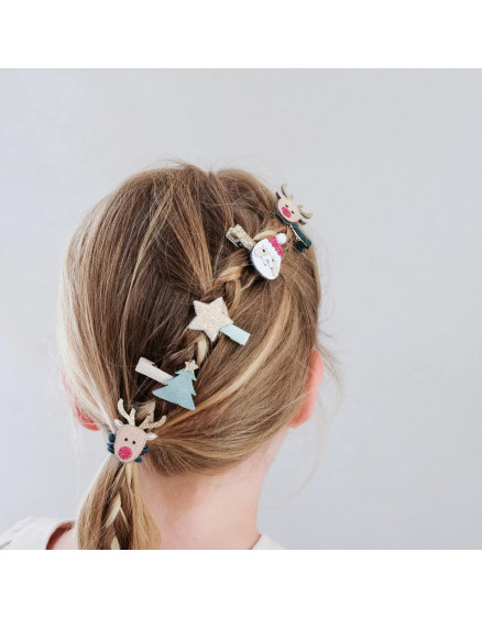 Santa & Rudolph Mini Clips 5