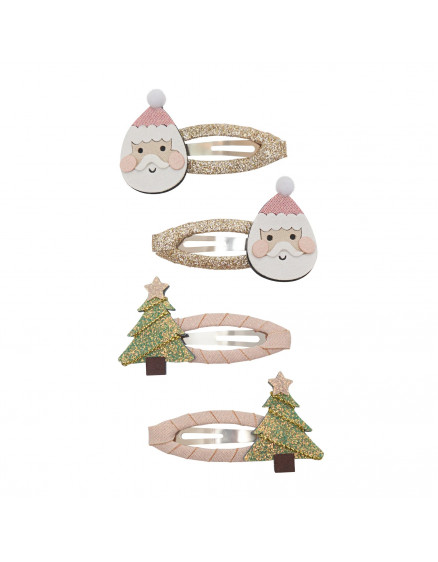 Santa & Christmas Tree Clic Clacs
