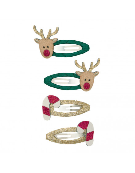 Rudolph & Candy Cane Clic Clacs