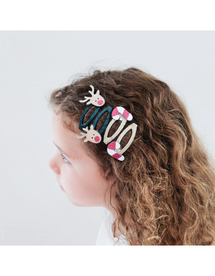 Rudolph & Candy Cane Clic Clacs 3