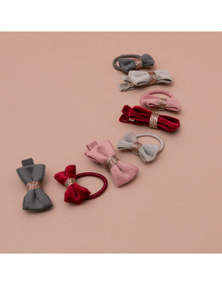 Christmas Velvet Bow Clips 6