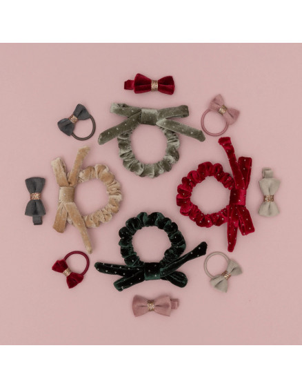 Christmas Velvet Bow Clips 4