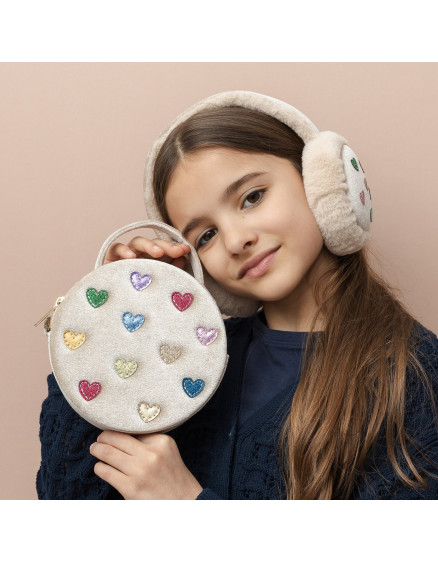 Jazzy Heart Earmuffs Beige 6