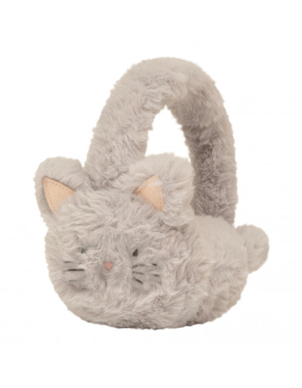 Kitty Cat Earmuffs Grey