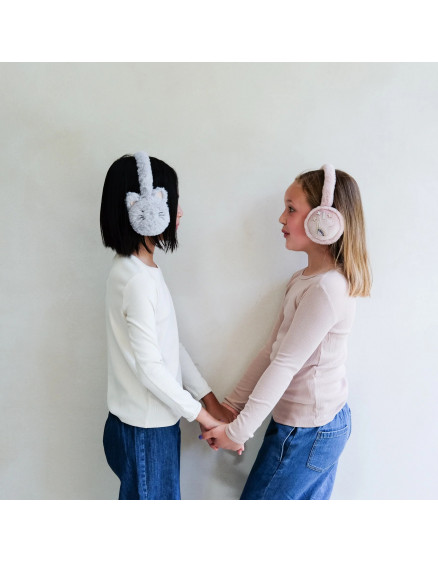 Kitty Cat Earmuffs Grey 3