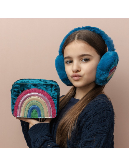Rainbow Earmuffs Teal 6