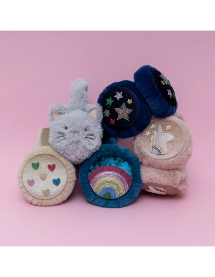 Rainbow Earmuffs Teal 2