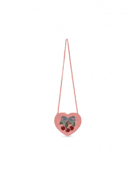 Beaded Heart Bag Amarena