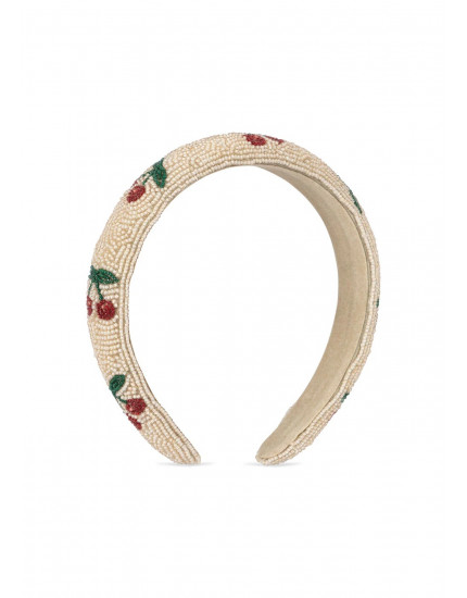 Beaded Hairbrace Cherry