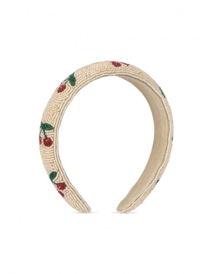 Beaded Hairbrace Cherry