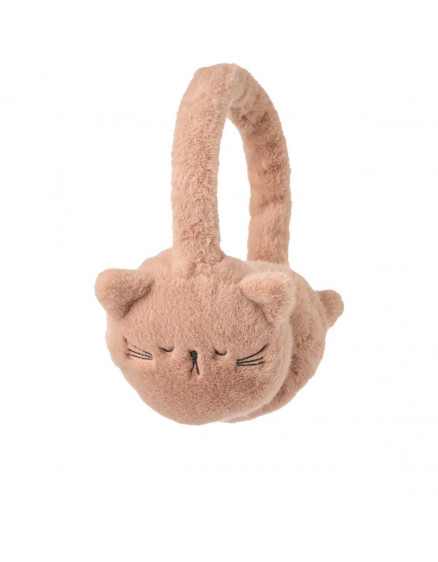 Timothy Plush Cat Ear Warmers Pale Tuscany