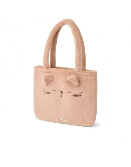 Lexi Plush Cat Totebag Pale Tuscany