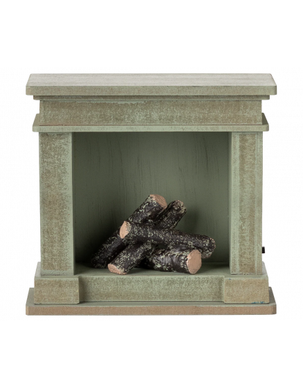 Fireplace Miniature Dusty Green