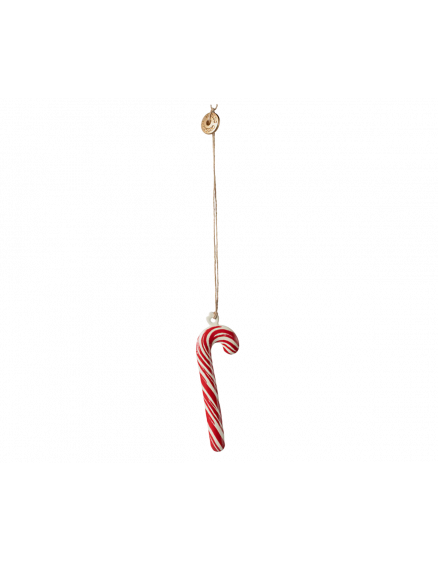 Metal Ornament Sugar Cane Stripe