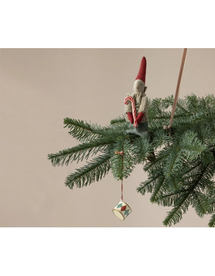 Metal Ornament Sugar Cane Stripe 2