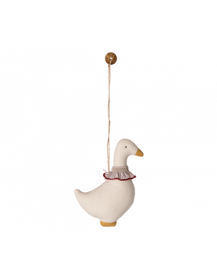 Fabric ornament Goose Red scarf
