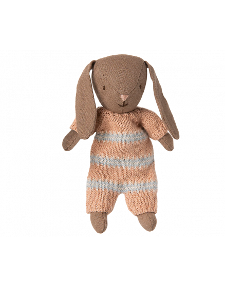 Bunny Micro Brown Dusty Rose Knitted Suit
