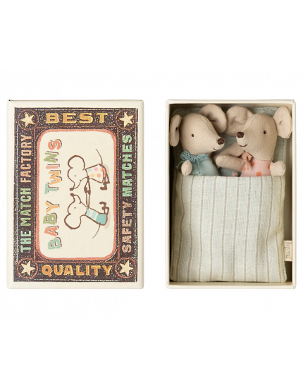 Twins, Baby Mice in Matchbox One Size