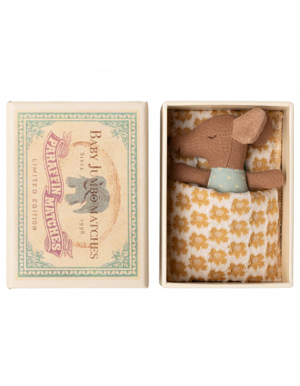 Sleepy Wakey Baby Mouse in Matchbox Blue