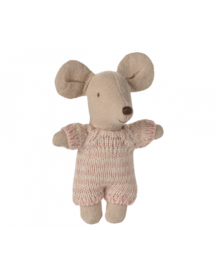 Baby Mouse in Carry Cot Rose 4