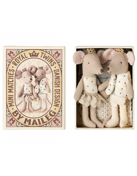 Royal Twin Mice, Little Sister and Brother in Matchbox