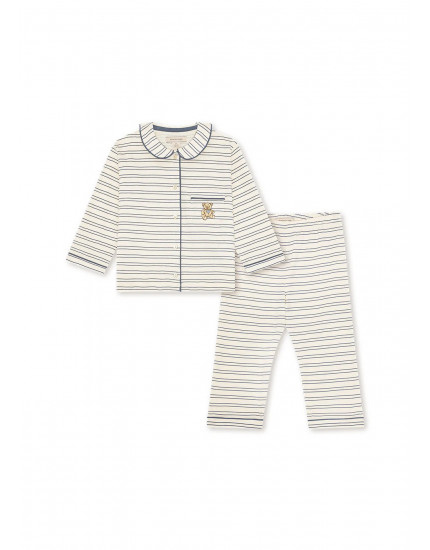 Pio Set Indigo Butter Stripe