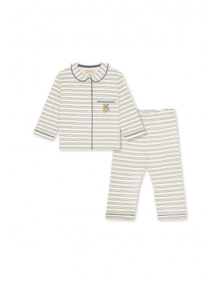 Pio Set Indigo Butter Stripe