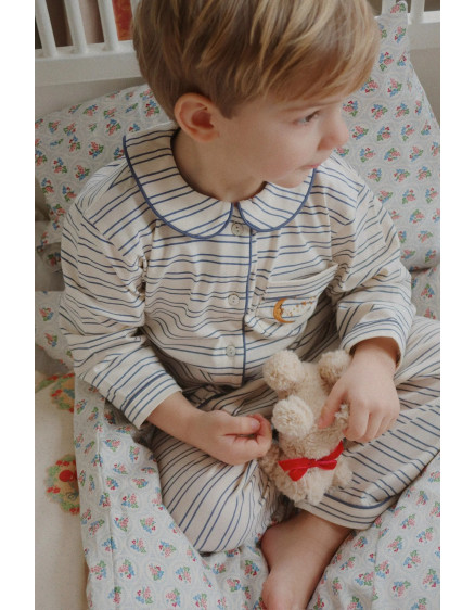 Pio Set Indigo Butter Stripe 6