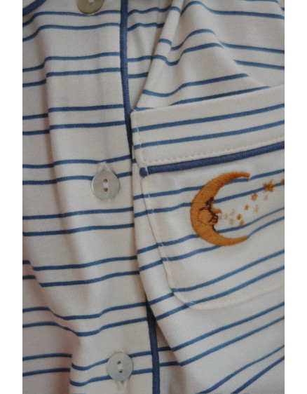 Pio Set Indigo Butter Stripe 3