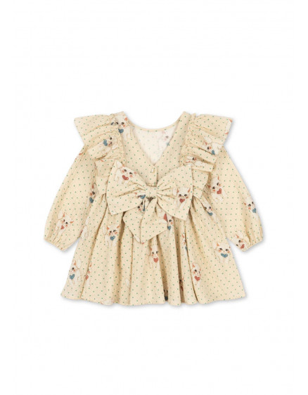 Elin Bow Dress Dot Miao Mist 6