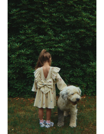 Elin Bow Dress Dot Miao Mist 7