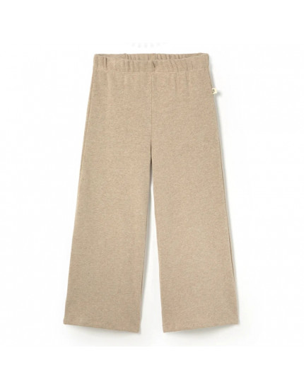Soft brushed knit pants stone 74 cm