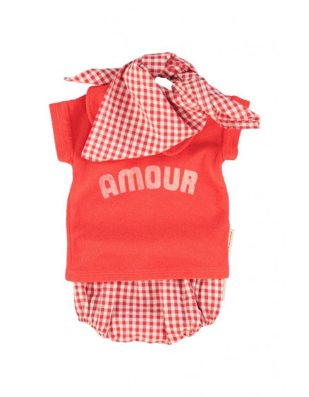Bloomers Red & Ecru Checkered 3