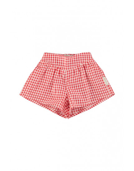 Shorts Red & Ecru Checkered 6Y
