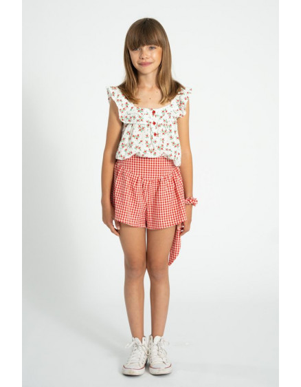 Шорти Red & Ecru Checkered 5