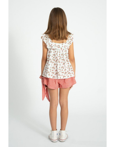 Шорти Red & Ecru Checkered 4