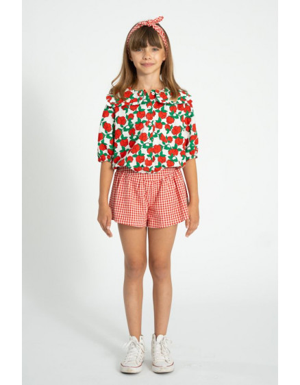 Шорти Red & Ecru Checkered 3