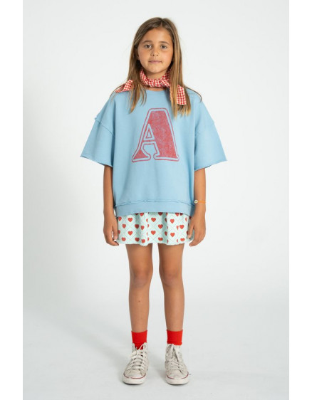 Спідниця Light Blue Red Hearts 5