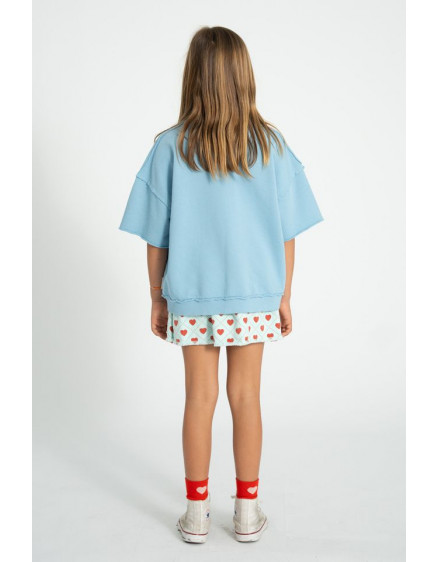 Спідниця Light Blue Red Hearts 4