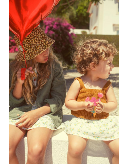 Панама Mustard Animal Print 8