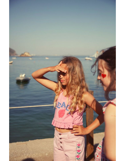 Top Pink Peace Print 3