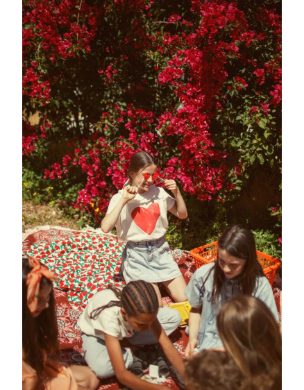 Футболка Ecru Red Heart Print 3