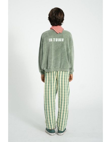 Sweatshirt Washed Green Best Friend 5