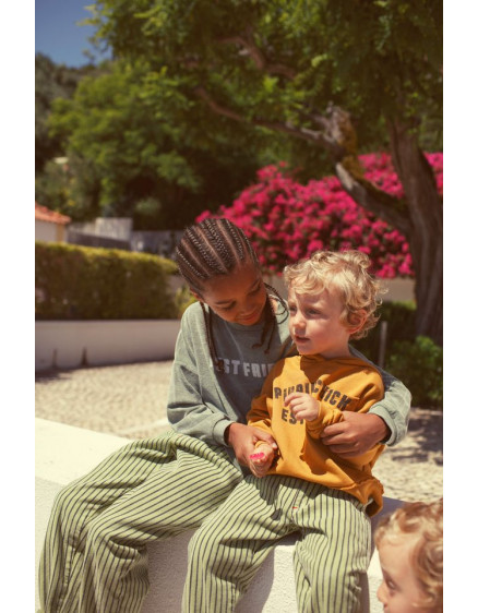 Sweatshirt Washed Green Best Friend 2