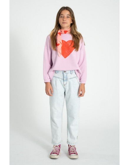 Світшот Lilac Red Heart Print 6