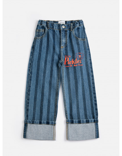 Pickles The Dog Striped Denim Pants 12-13Y