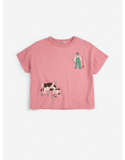 Farm Adventure T-shirt Pink
