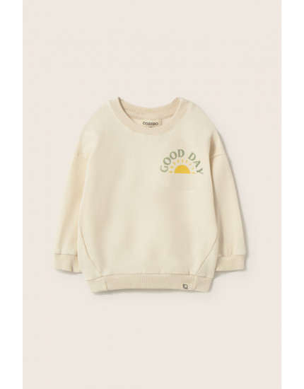 Baby Sweatshirt Ivory Kelly