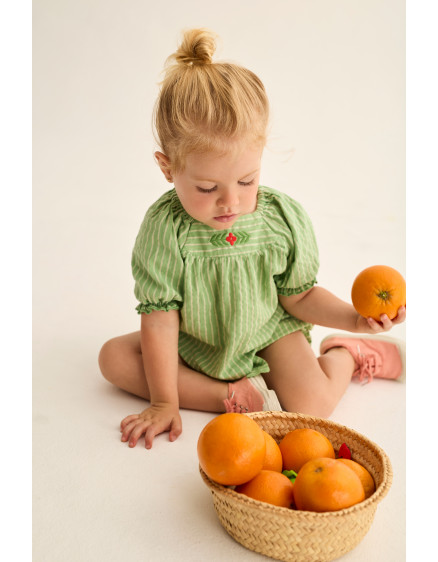 Блуза Striped Baby Green Amapola 6