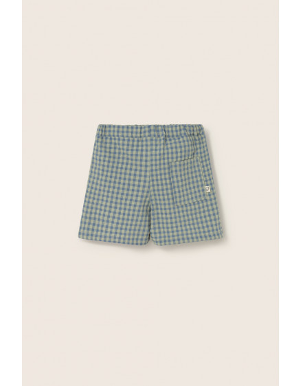 Gingham Bermuda Shorts Blue Zion 2